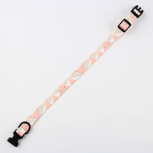 Набор Ромбы, застёжка - фастекс, поводок 2 м и ошейник 28-46 см - Пушистое счастье фото 9