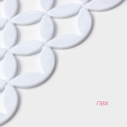 Коврик в раковину Доляна Кико, 2430 см, белый фото 2