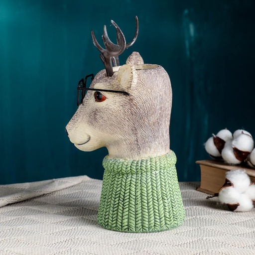 Ваза «Олень в очках», 22×15×26 см