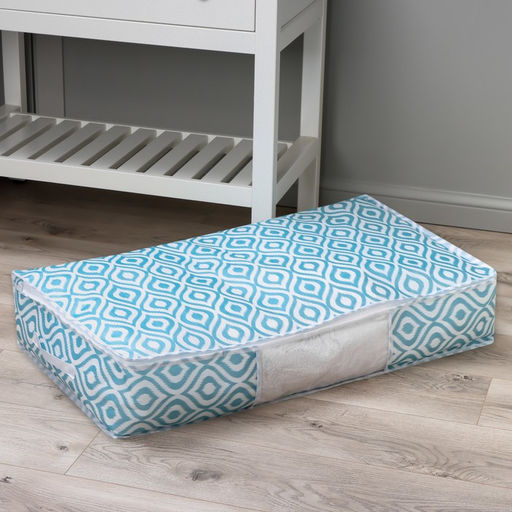 Кофр для хранения вещей Доляна Лагуна с ПВХ-окном, 804515 см, бирюзовый фото 8