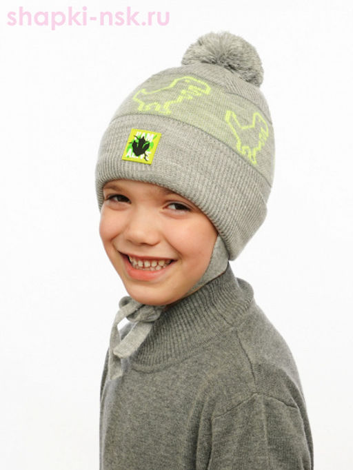 21920 B-W Шапка для мальчика (44-52)