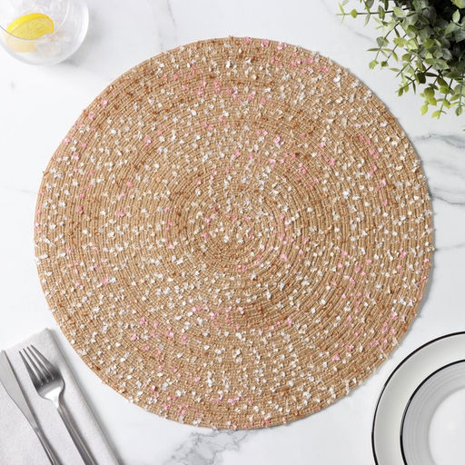 Цена за 12 шт. Салфетка сервировочная на стол Доляна Серпантин, d=38 см, цвет бежевый  фото 9