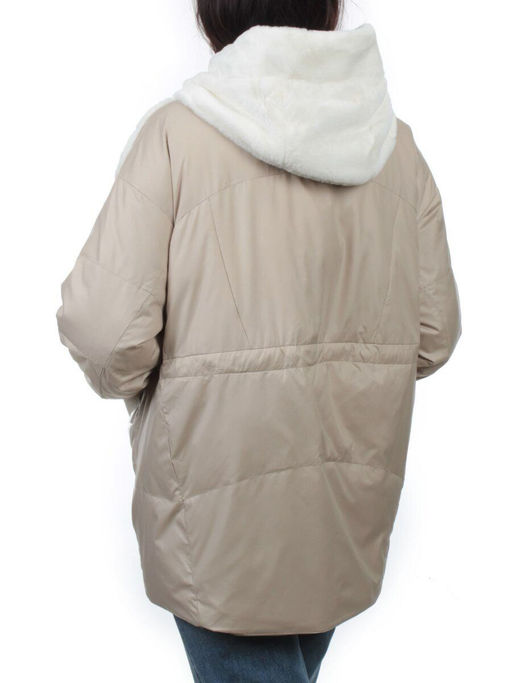 M24-209 BEIGE Куртка демисезонная женская (100 гр. холлофайбер) - Fashion фото 8