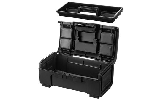 Ящик для инструментов 39*22*16 см "Гуру" с пружин. замком, черный/оранжевый (BR3940ЧРОР)