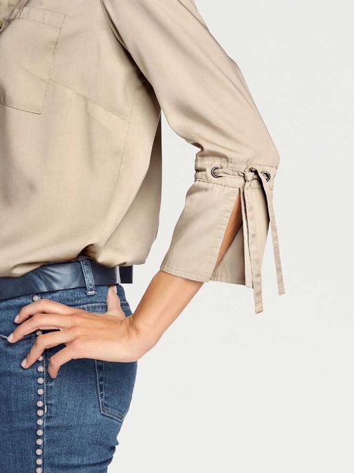 Блузка, бежевая - Patrizia dini фото 5