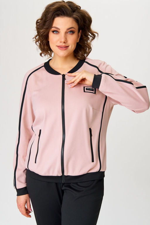 Костюм Aira Style 24217 Пудра+черный