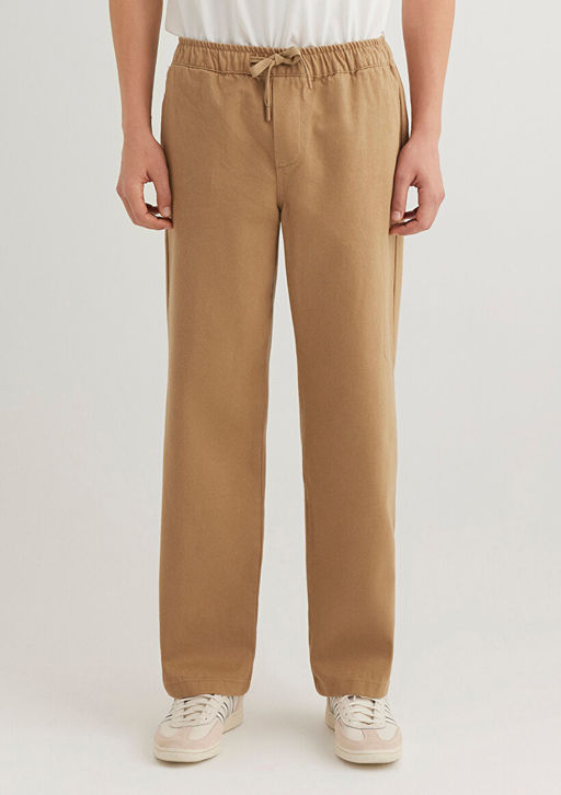 Beli Bagc?kl? Bej Pantolon - Mavi фото 4