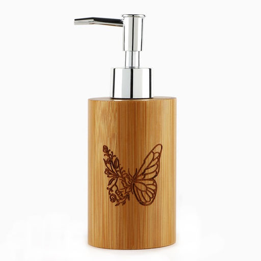 Дозатор для жидкого мыла Бабочка деревянный, 160 мл.