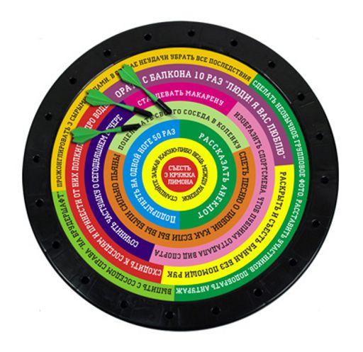 Дартс "Гусарский", 3 дротика (Россия) 34см, в пластиковой рамке