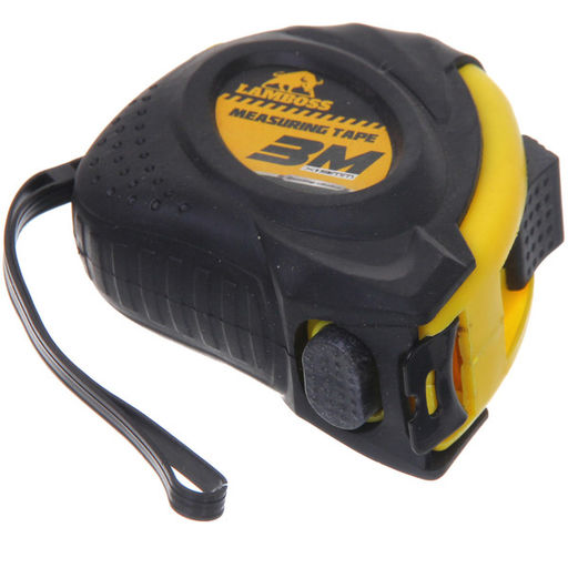 Рулетка Lamboss два фиксатора обрезиненный корпус 3М