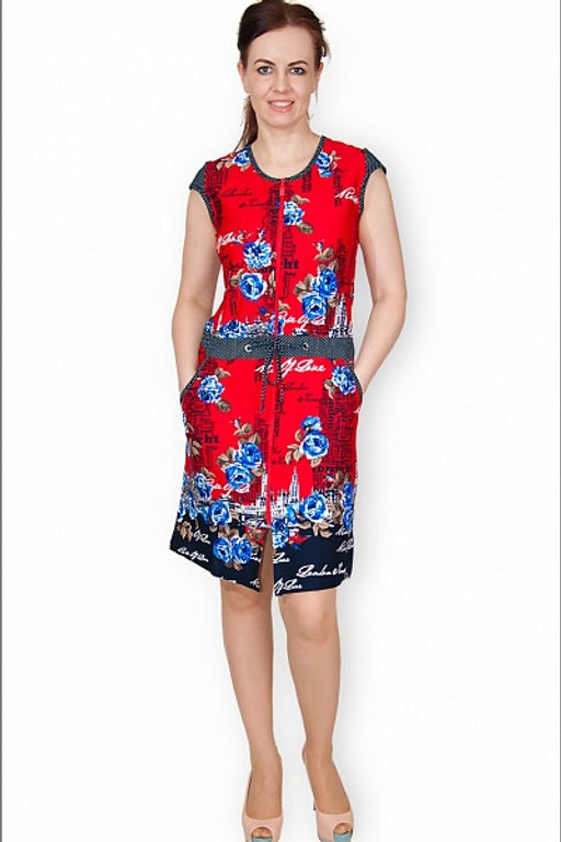 Халат женский на молнии (200-2)