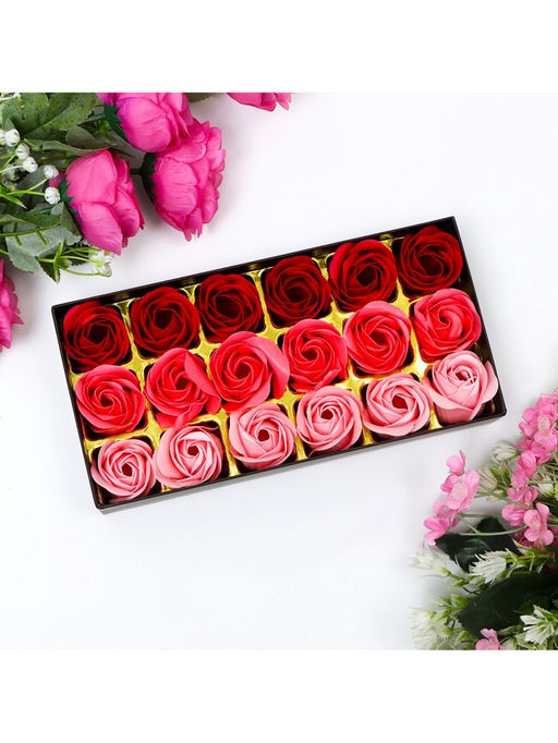 Мыльные розочки, цветные оттенки, набор 18 шт. - SB BEAUTY фото 10