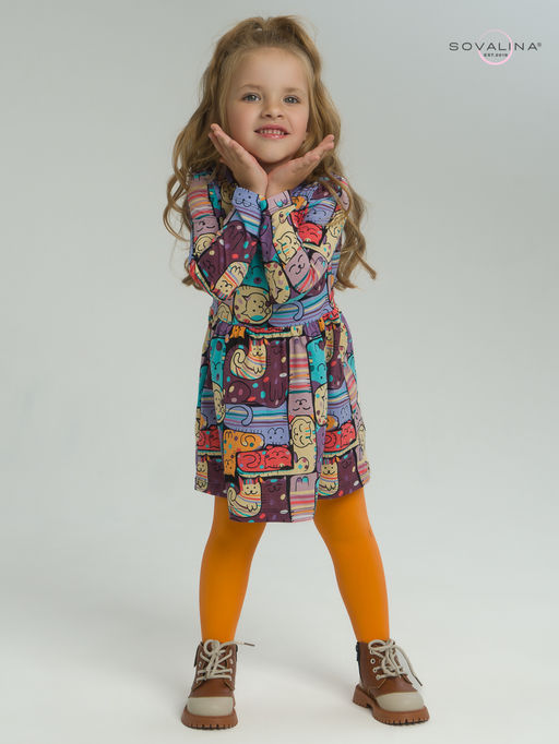 Платье Эля коты в горошек - Sovalina фото 31