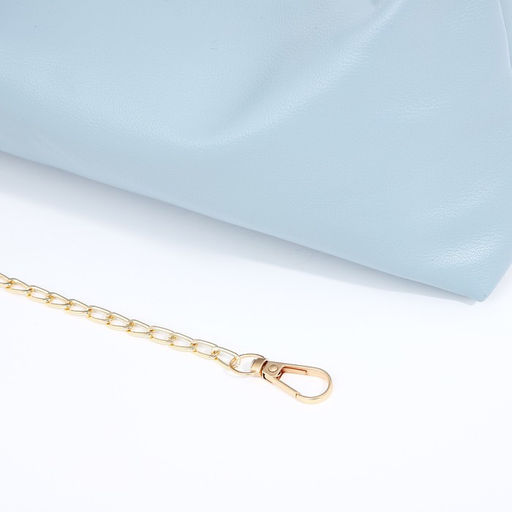 Сумка-багет на молнии, цвет голубой - Simaland фото 6