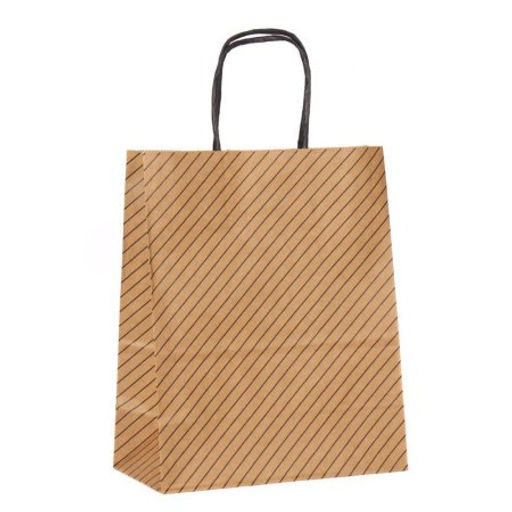 Цена за 12 шт. Пакет подарочный 26x32x12см крафт / W100L /уп 12/780/ микс - Галеонтрейд фото 3