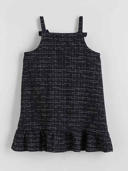 Ekose Ask?l? F?rf?rl? K?z ?ocuk Elbise