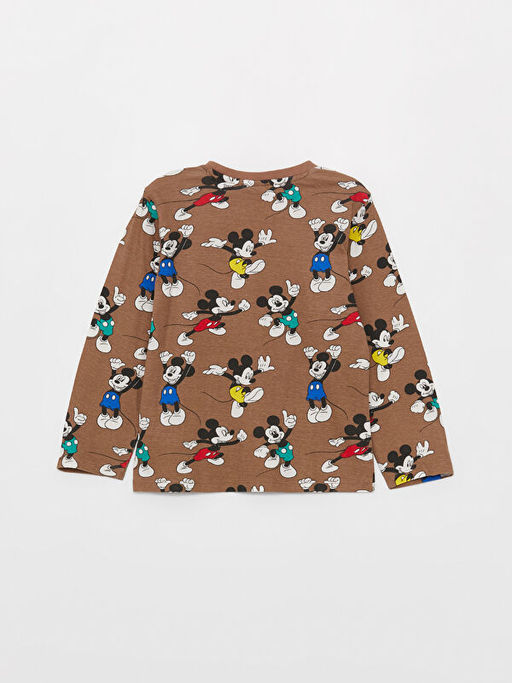 Mickey Mouse Bask?l? Erkek Bebek Pijama Tak?m? - Waikiki фото 3