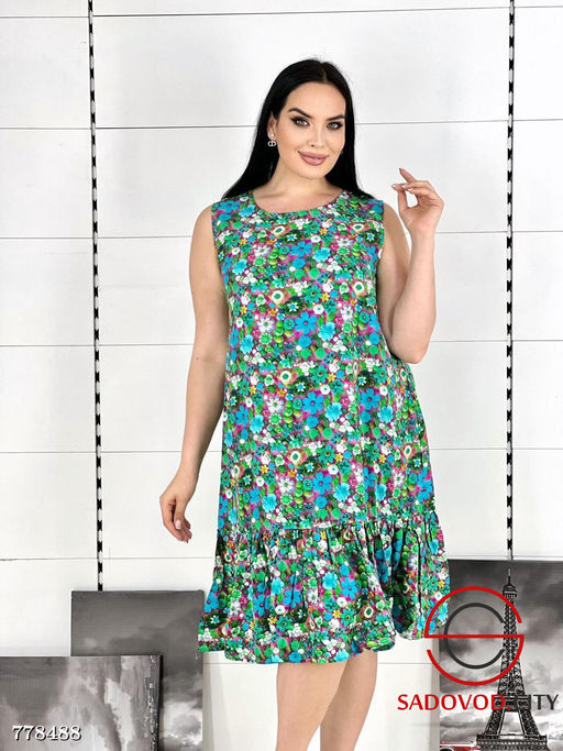 Летний сарафан в цветочек