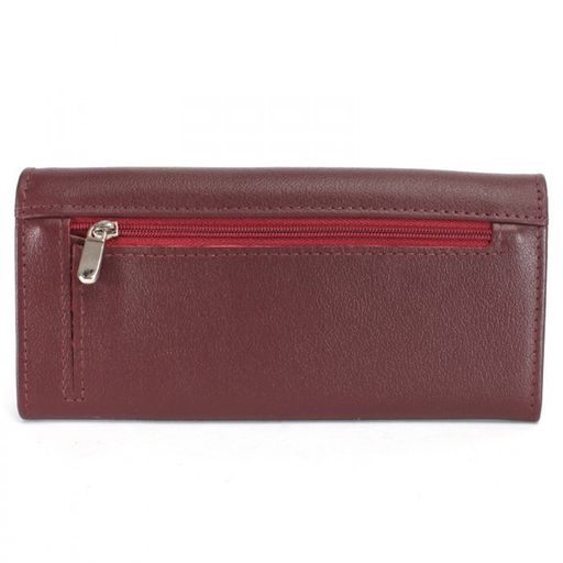 Портмоне женское Croco-ПР-972 натуральная кожа 2 отд, 8 карм, бордовый св кайман ирис/бордо орфей (252/253) 233479  фото 2
