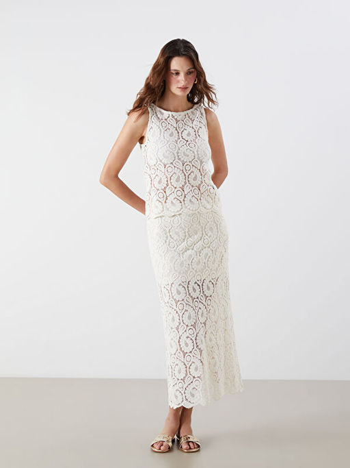 Beli Fermuar Dantelli Etek