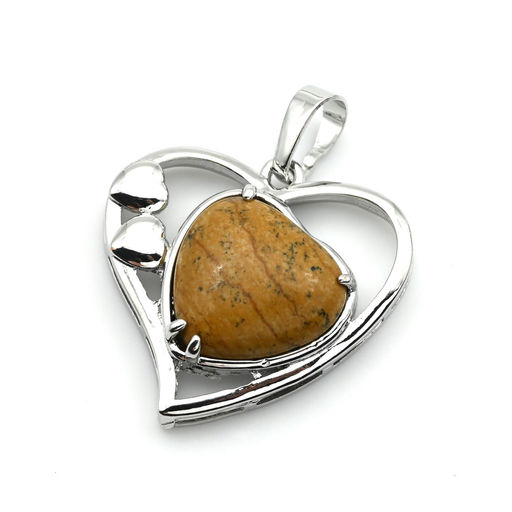 Кулон Сердце 27*27мм с содалитом - Радуга камня фото 5