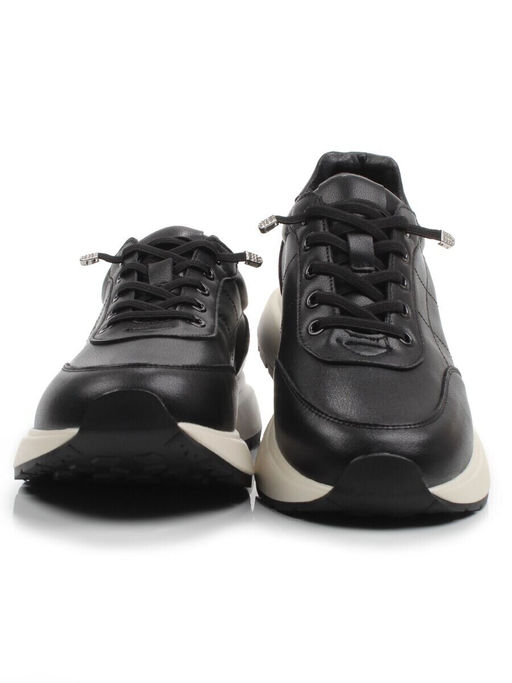 03-A970-1 BLACK Кроссовки женские (натуральная кожа)