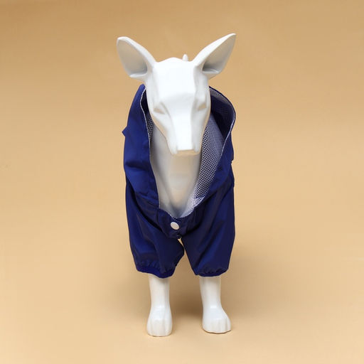 Комбинезон для собак, демисезонный с подкладом, размер ХS (ДС 22, Ог 34 см), синий - Simaland фото 3