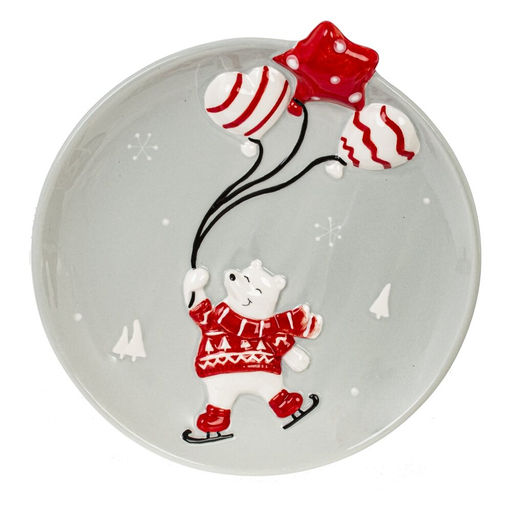 Тарелка "Белый медведь", L21 W20 H3,5 см