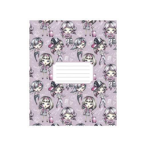 Цена за 10 шт. Тетрадь 12 листов в линию На Стиле, обложка мелованный картон, ВД-лак, блок № 2 (серые листы), МИКС - Calligrata фото 3