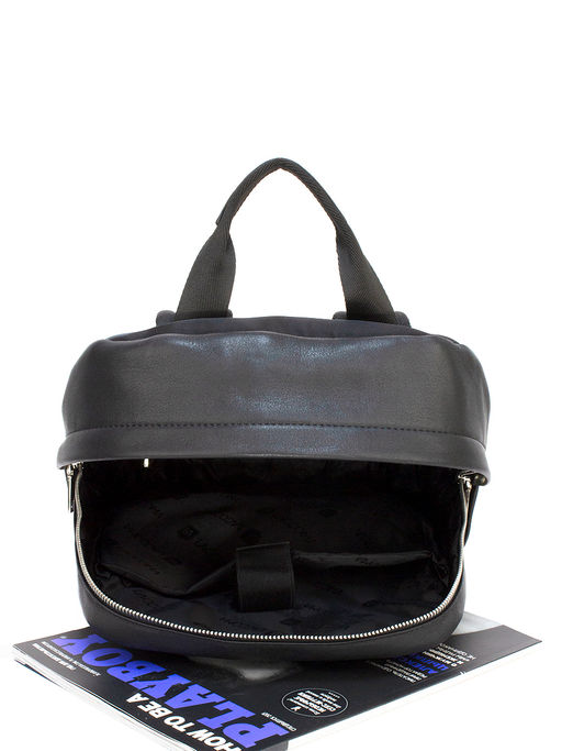 LACCOMA рюкзак 2004-9-черный натуральная кожа полиэстр