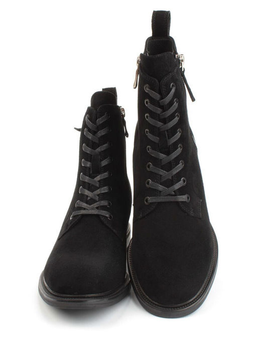 04-M3-1493 BLACK Ботинки зимние женские (натуральная замша, натуральный мех) - Фабричный китай фото 13