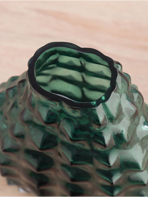 Ваза для цветов «Шерил галант», d=7×5 см, 22×17 см, стекло, зелёная