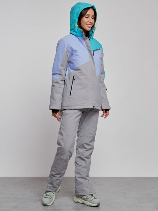 Горнолыжный костюм женский зимний зеленого цвета 02319Z - Chunmai фото 3