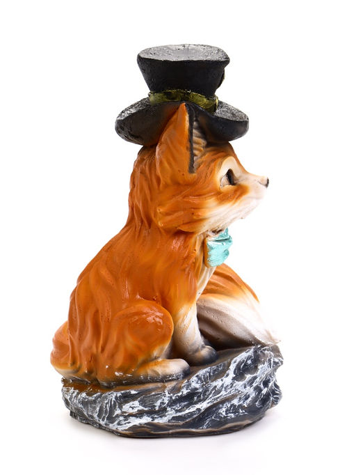 Садовая Фигура 24 х 15 х 16 см полистоун Лиса в шляпе