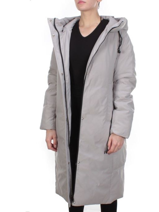 2233 BEIGE Пальто женское зимнее AKIDSEFRS (200 гр. холлофайбера) - Fashion фото 9