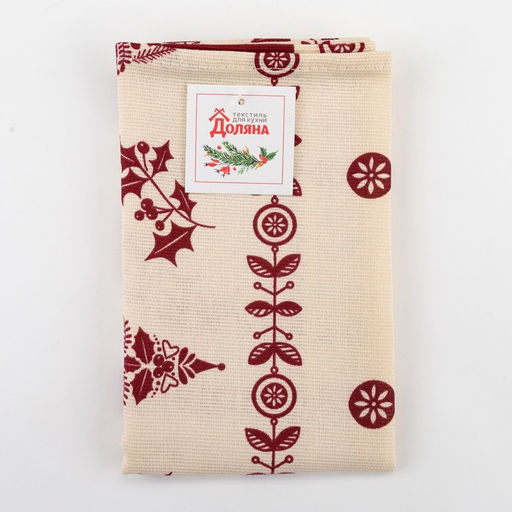 Полотенце Доляна Merry Christmas 40х70см, 100%хл, рогожка 164 г/м2  фото 5