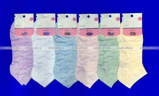 Цена за 10 пар. Ажур носки женские БЕЛЫЕ арт. С-90 (Б-1) 23  фото 10