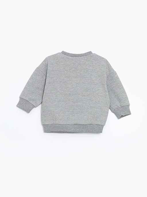 Bask?l? Kal?n Erkek Bebek Sweatshirt - Waikiki фото 2