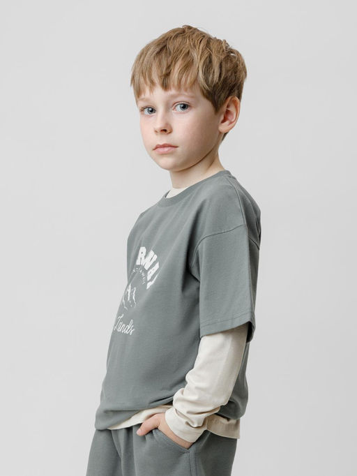 КР 302778/пряный базилик к650 фуфайка (футболка) для мал