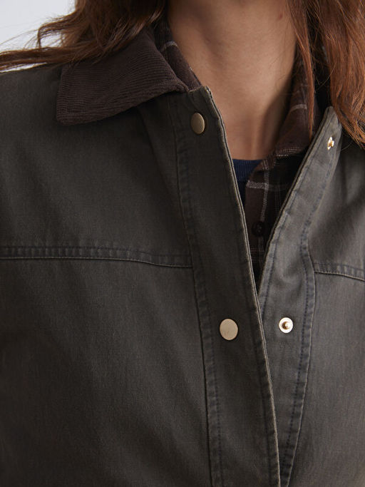 Kadife Yaka Kad?n Mont