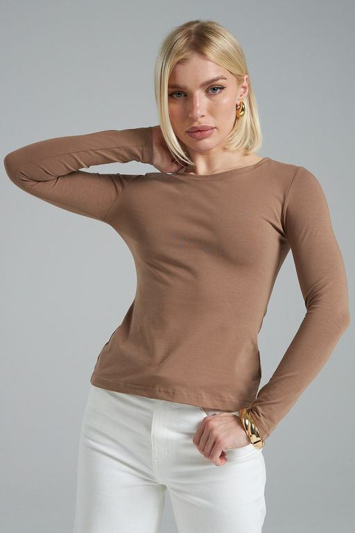 Лонгслив облегающий повседневный skims