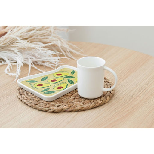 Чайная пара керамическая «Наслаждайся»: кружка 200 мл, блюдце 17.8×13.3 см