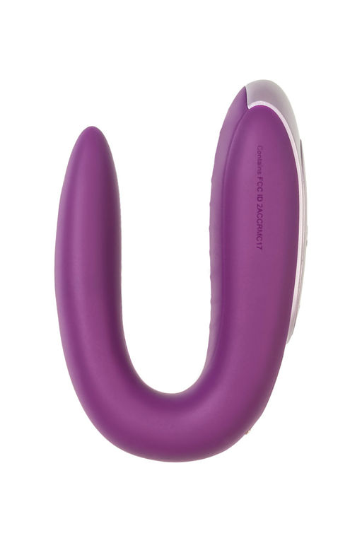 Многофункциональный стимулятор для пар Satisfyer Partner Double Fun, силикон, фиолетовый, 18 см