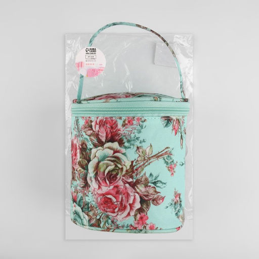 Сумка-футляр «Розы», 1 люверс, d=14×14.5 см, разноцветная