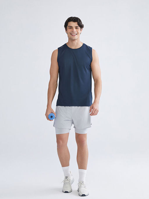 Bisiklet Yaka Erkek Kolsuz Ti??rt