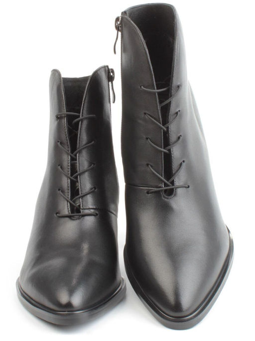 04-Z4229R BLACK Ботильоны демисезонные женские (натуральная кожа, натуральная байка)