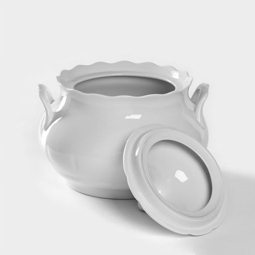 Супница Добрушский завод «Романс», 3 л, фарфор, белая