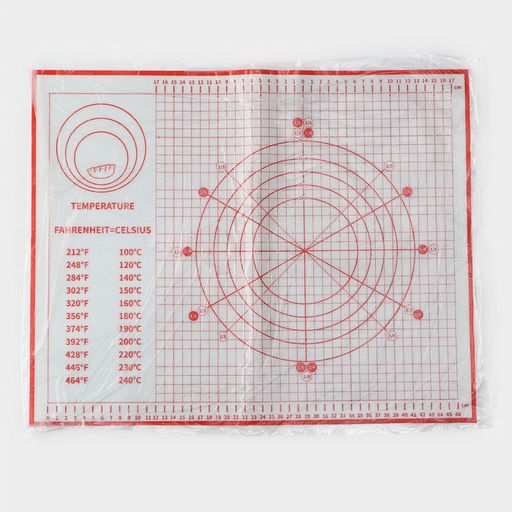 Коврик для выпечки и раскатки теста с разметкой, армированный, силикон, 50?40 см, красный - Simaland фото 6