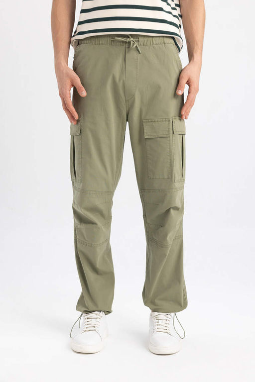 Прямые брюки-парашюты с карманами-карго и карманами Relax Fit - Defacto фото 4