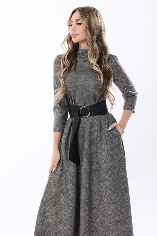 Платье Golden Valley 4756-5 темно-серый  фото 2